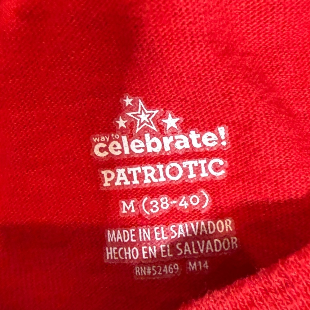 NWOT Red Vintage Tradition Men’s Tank Top with Patriotic Truck - Picture 5 of 6